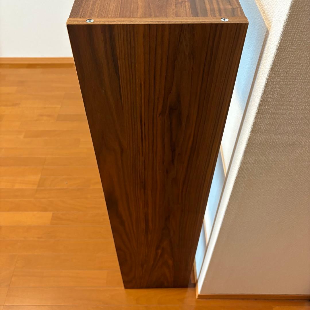 ① MUJI 無印良品 スタッキングシェルフセット・３段×２列・ウォールナット材