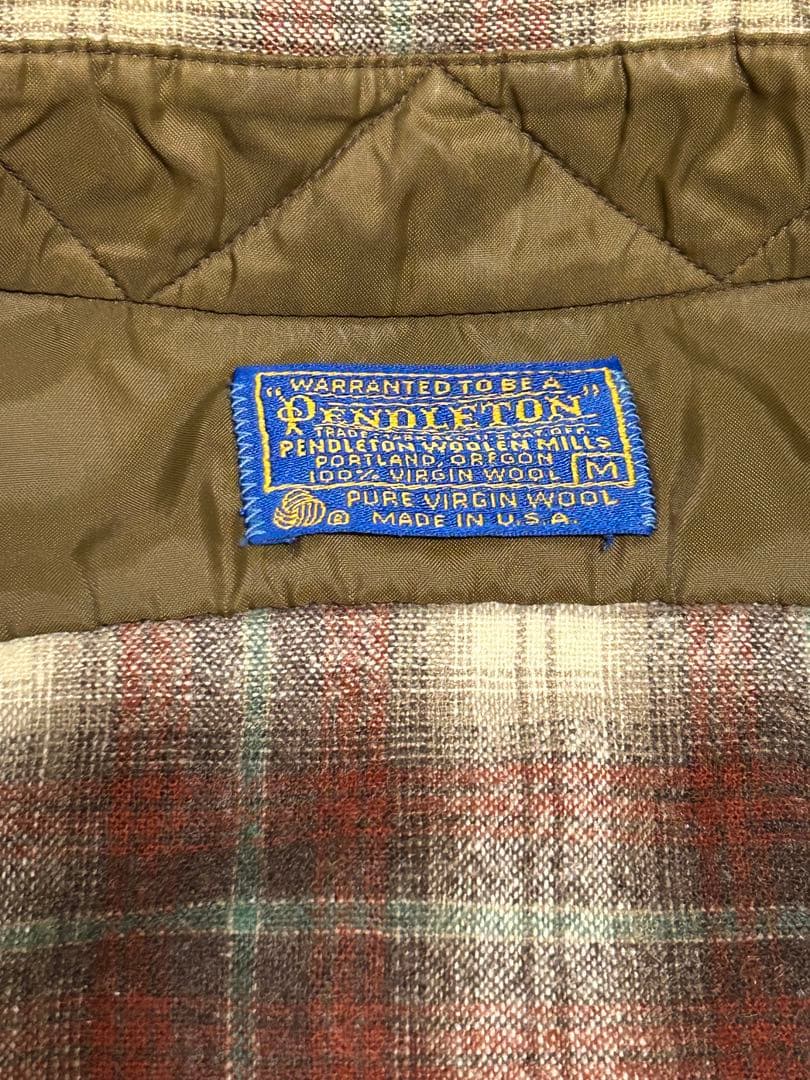 f*a様 【美品オークション】Pendleton 70s ペンドルM オンブレ