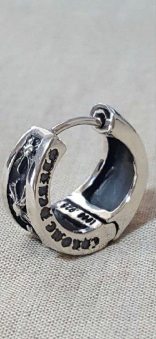 クロムハーツNARROW V-CHX L ナローV CH ピアス 左耳用