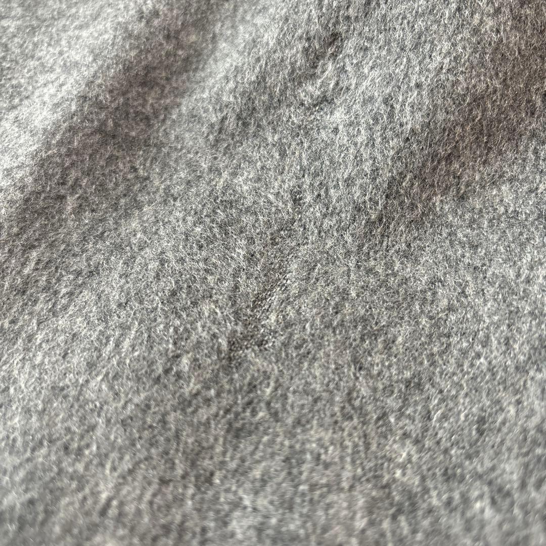 高級 バーバリー カシミヤ100% ステンカラー 貴重　シャドーホース　グレー