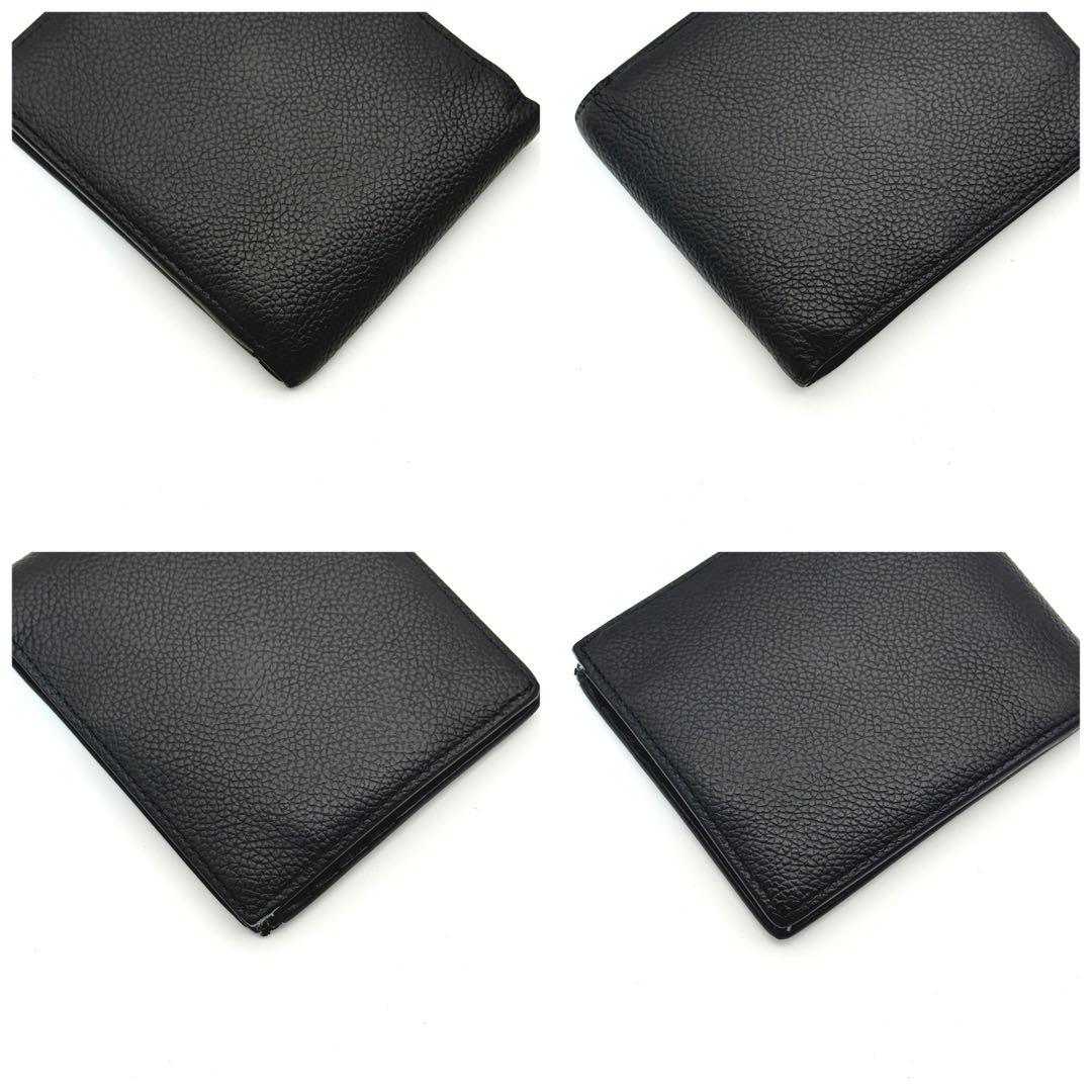 BALENCIAGA ロゴ 二つ折り 財布 コンパクト ブラック ホワイト 黒