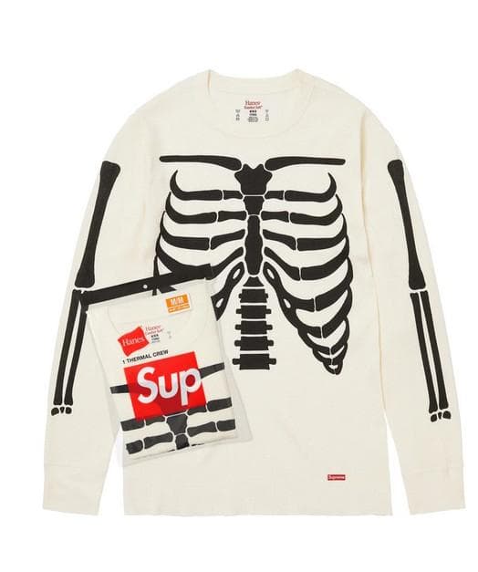 トップス 25aw S Supreme Hanes Bones Thermal Crew