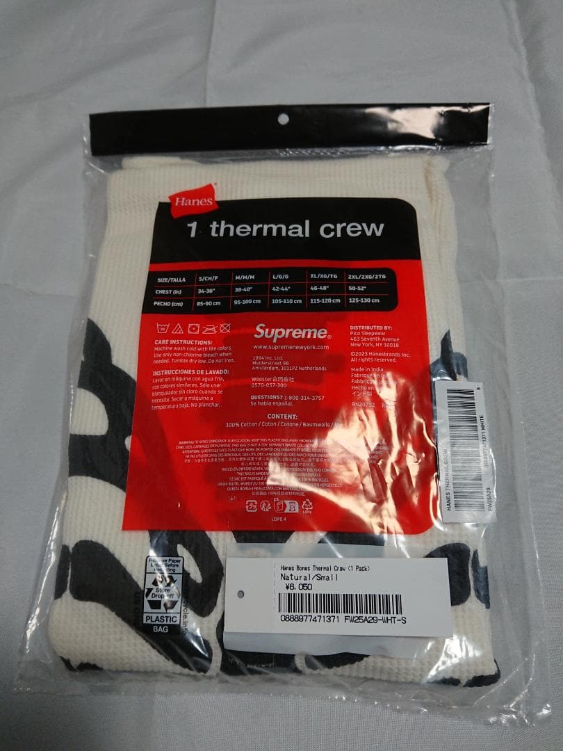 トップス 25aw S Supreme Hanes Bones Thermal Crew