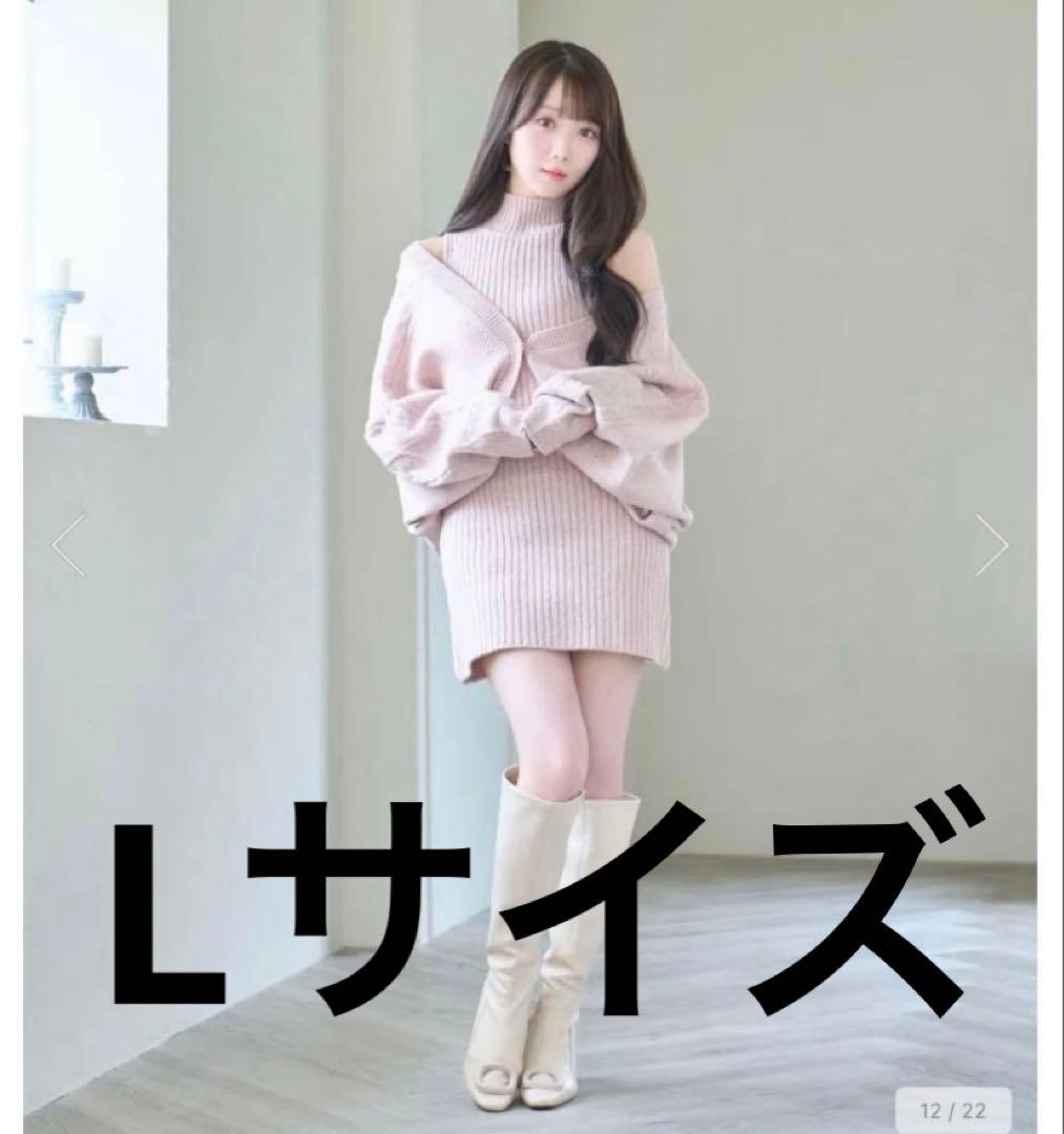 Rosé Muse Glitter knit o/p set ピンク