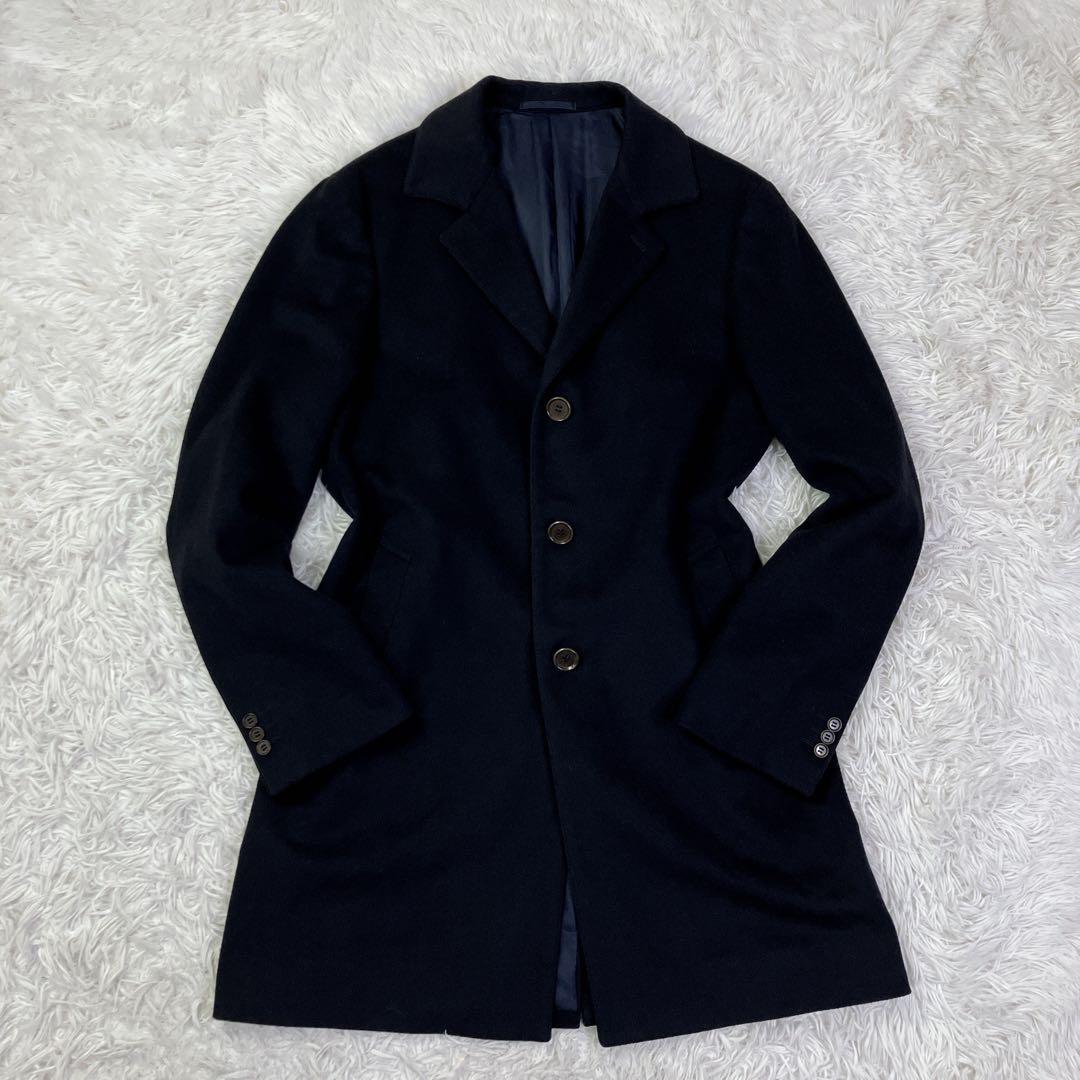 RING JACKETリングジャケット　カシミヤ混チェスターコート　48