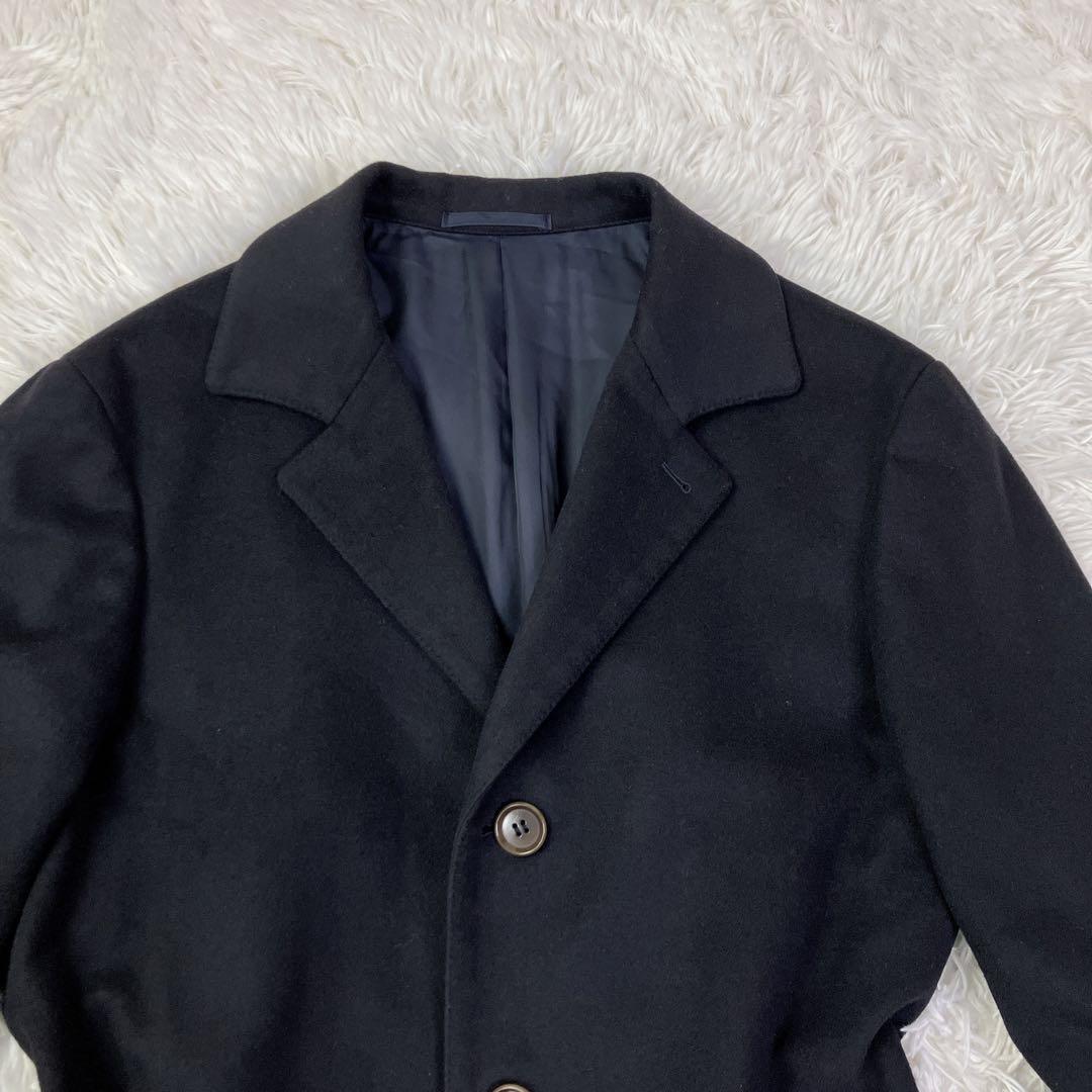 RING JACKETリングジャケット　カシミヤ混チェスターコート　48