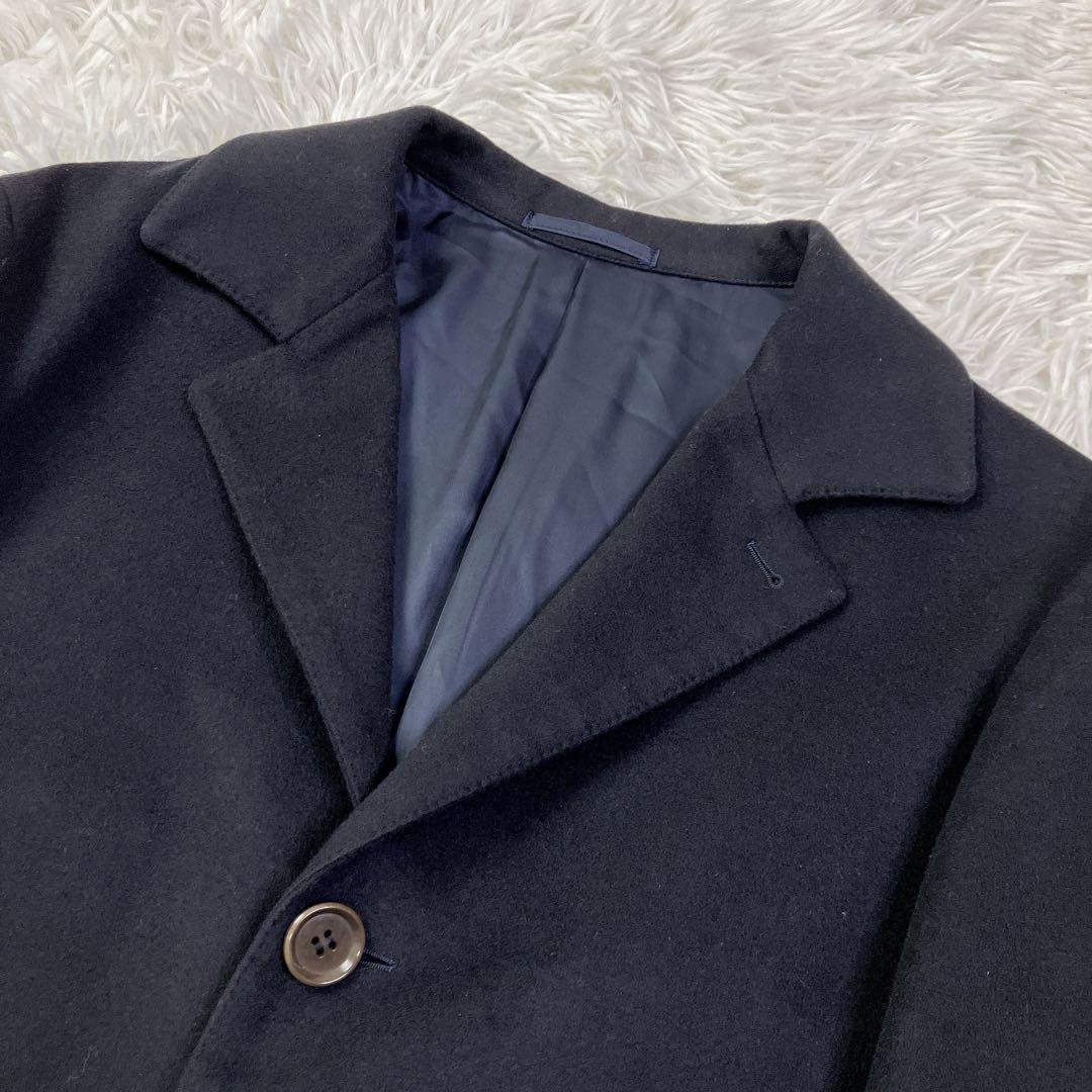 RING JACKETリングジャケット　カシミヤ混チェスターコート　48
