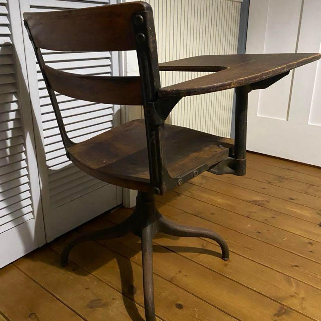 アンティーク　スクール　デスクチェア