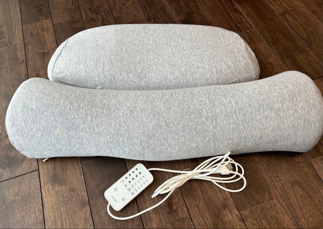 CALQS（カルクス)首と肩がホッとする枕PLUS カバー付き　ライトグレー