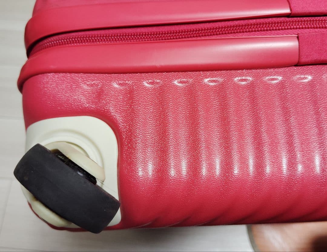 【HaNT】mineスーツケース 47L レッド 美品 キャスターストッパー