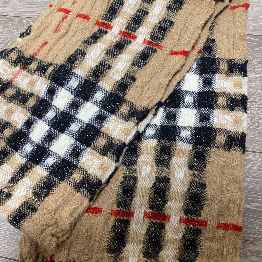 希少　美品 バーバリー　マフラー　カシミヤ混