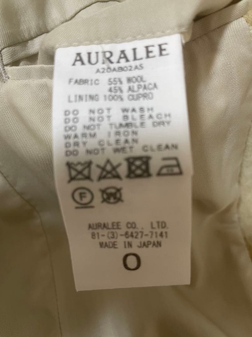 ⭐︎限定特価⭐︎AURALEE アルパカシャギーチェックコート　アウター　オーラリー