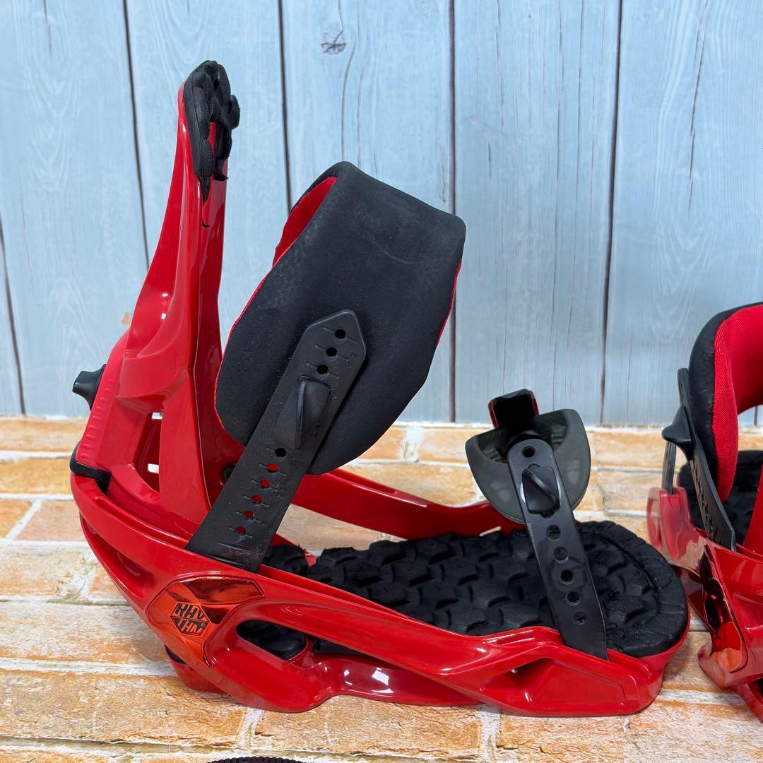 SALOMON RYTHEM サイズS バインディング スノーボード レッド 赤