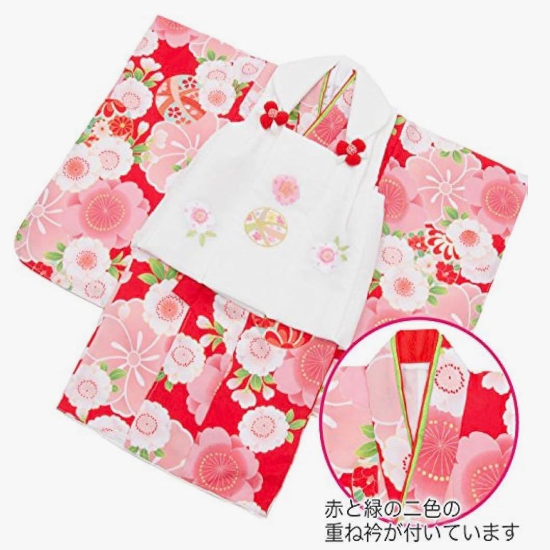 極美品❣️総額37000 京都花ひめ 七五三着物 3歳　女の子　小物付き被布セット