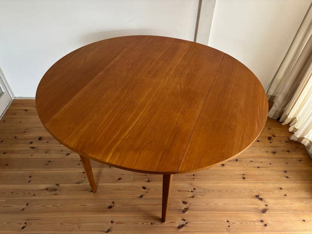 北欧ヴィンテージ　チーク　ドロップリーフテーブル