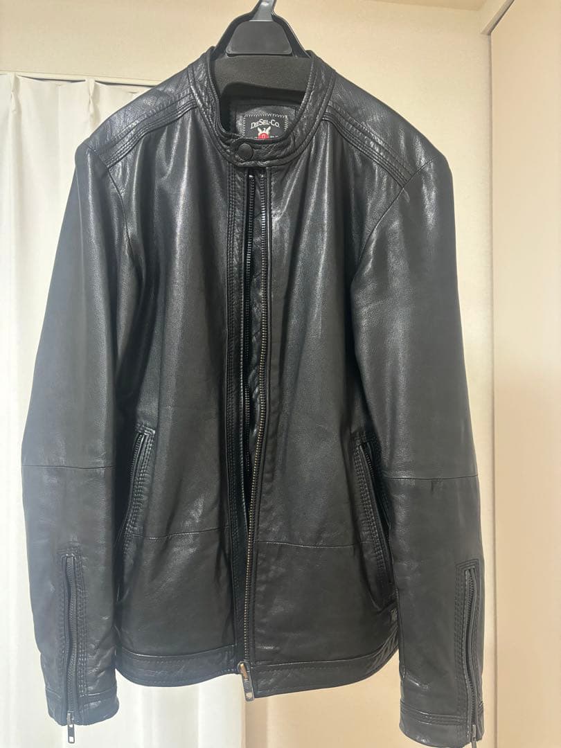 ひ*ろ様 Diesel ラムレザーシングルライダース