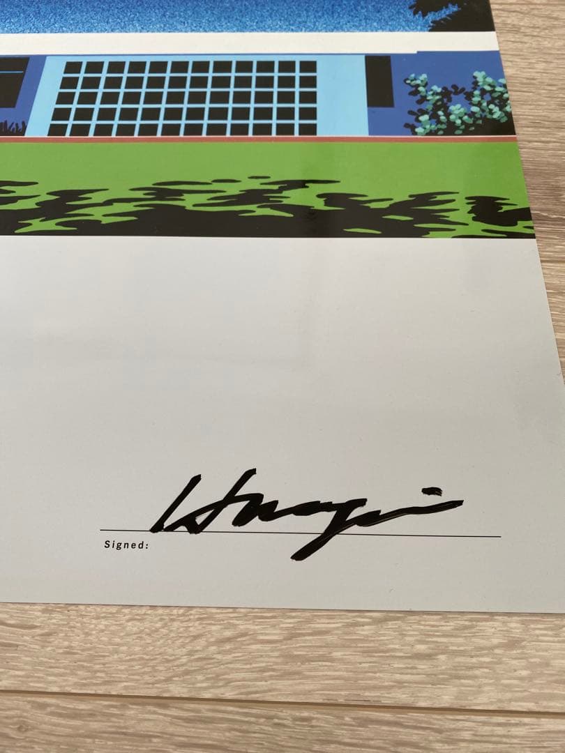 永井博 直筆サイン入りB2ポスター TROPICAL MODERN side-B