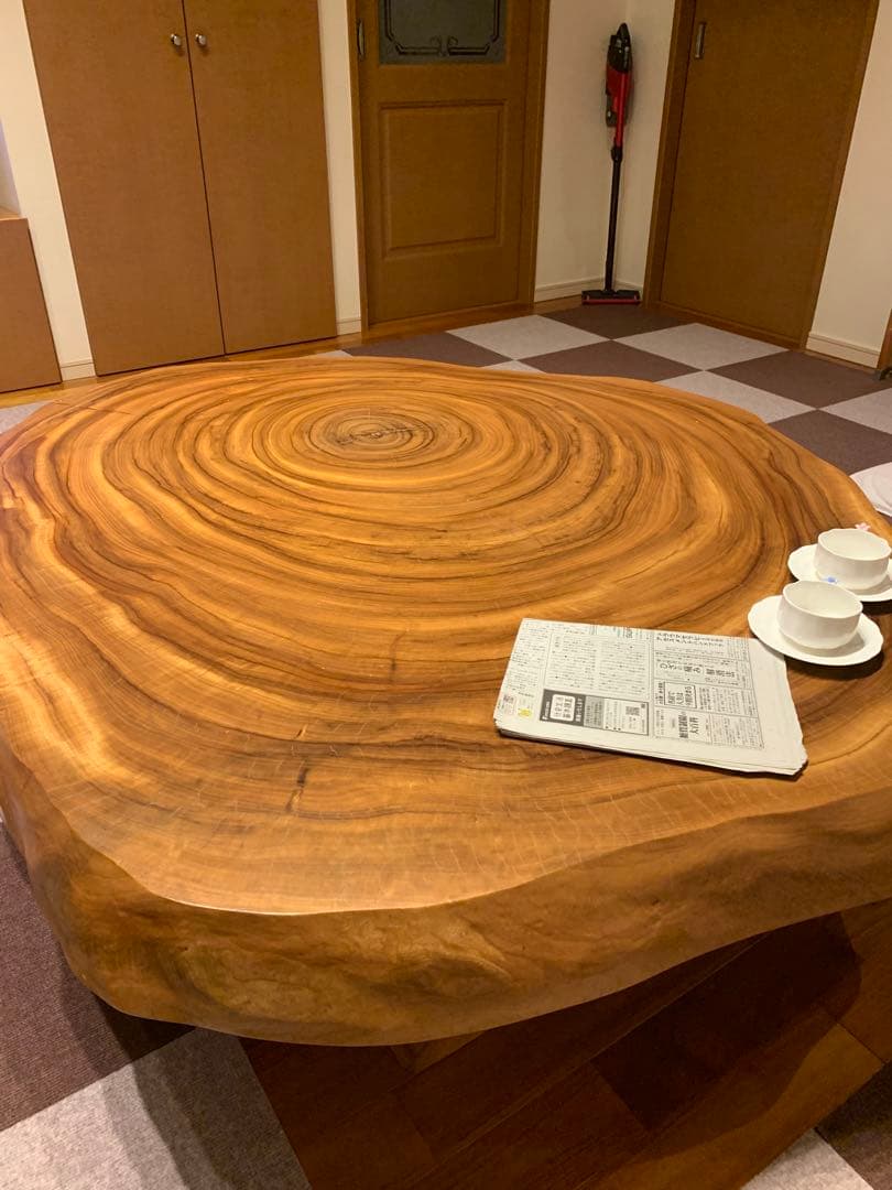 テーブル ローテーブル 一枚板