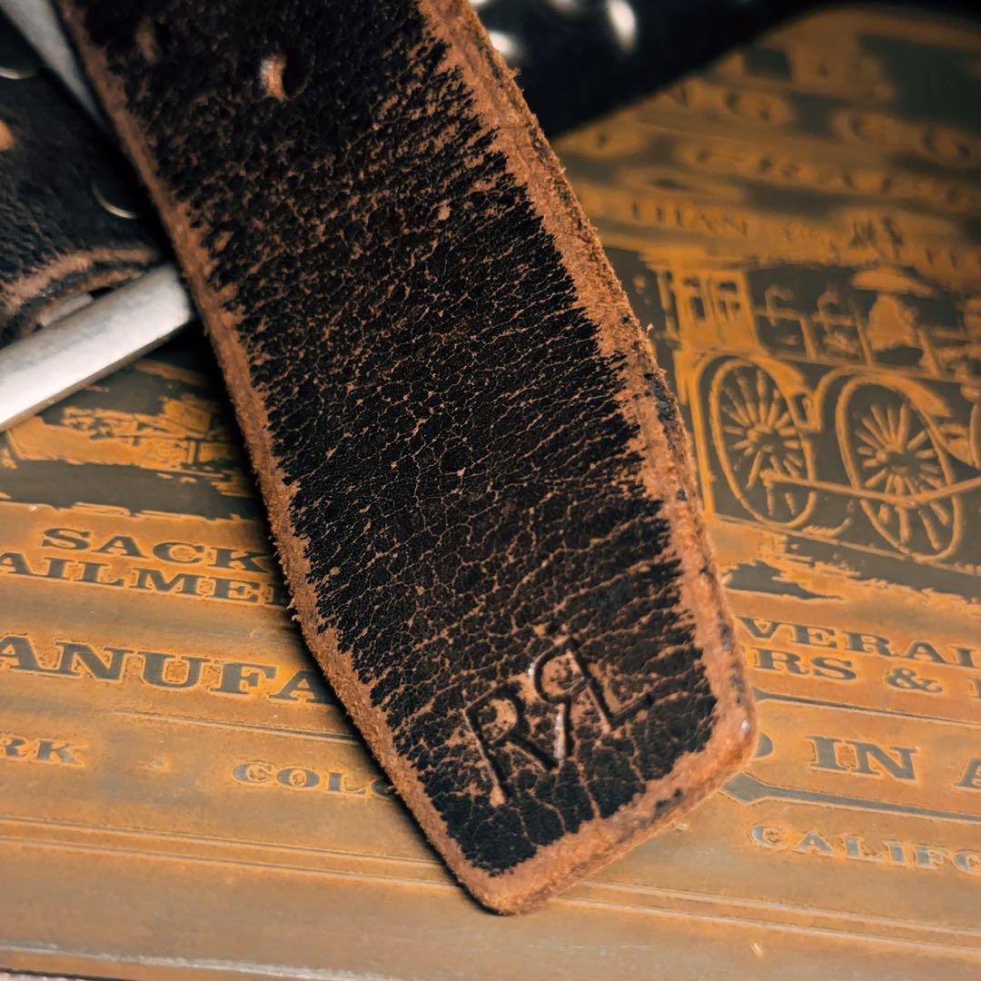 RRL の廃番レザーベルトです。