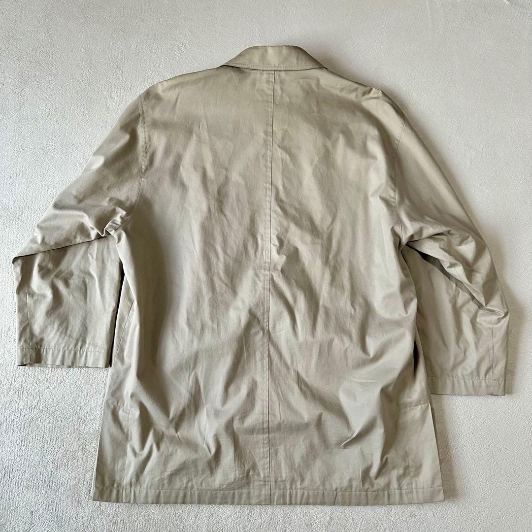 美品 バーバリー ステンカラーコート ノバチェック ベージュ LLサイズ