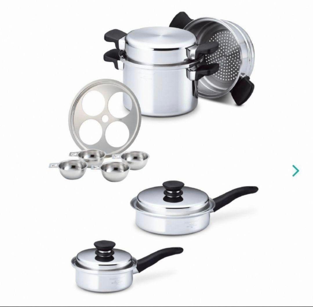 2024年製 新品 アムウェイ 鍋 Sセット 4L 中フライパン　小ソースパン@