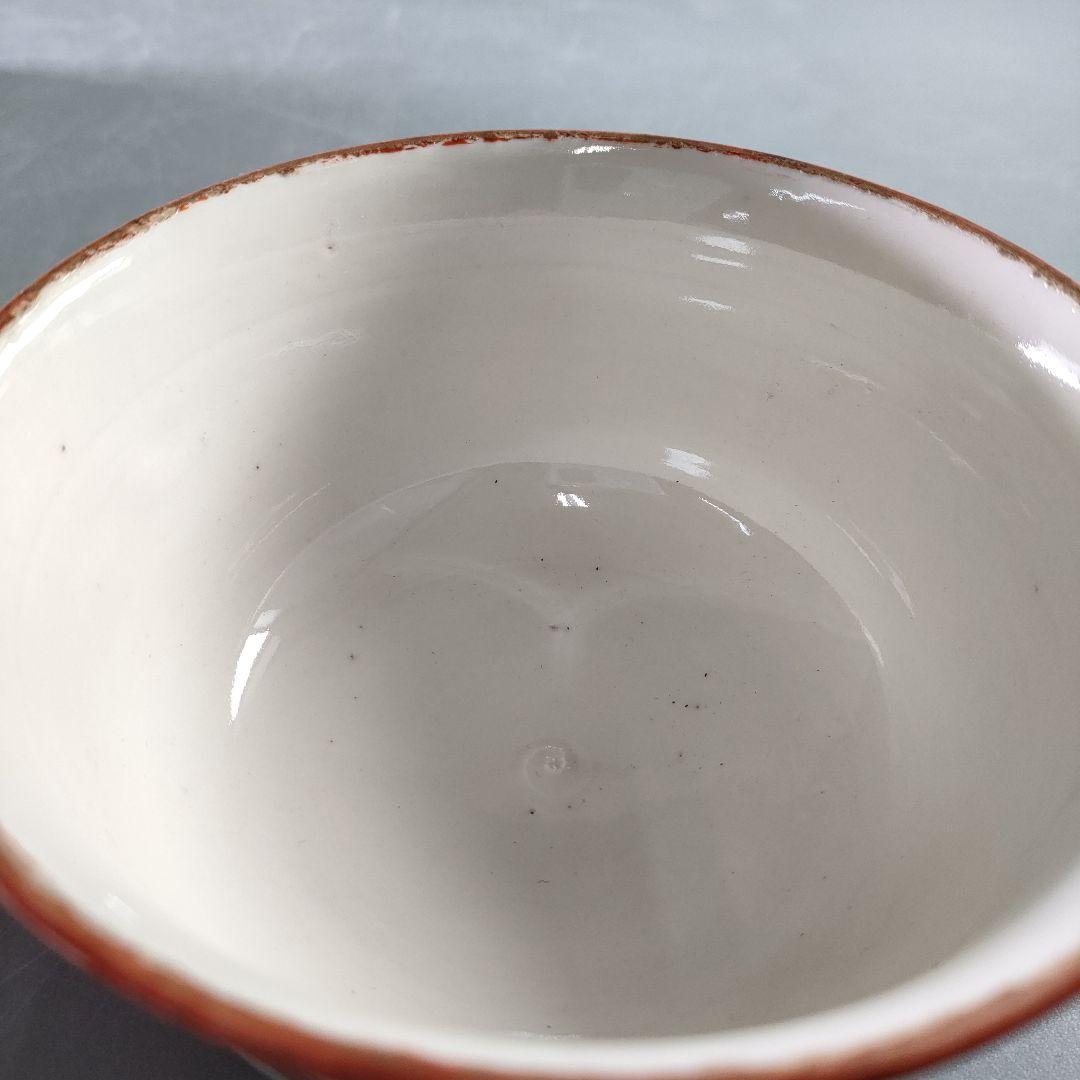 A892-3/九谷焼/赤絵花鳥七福神文窓絵丼蓋茶碗/5客/