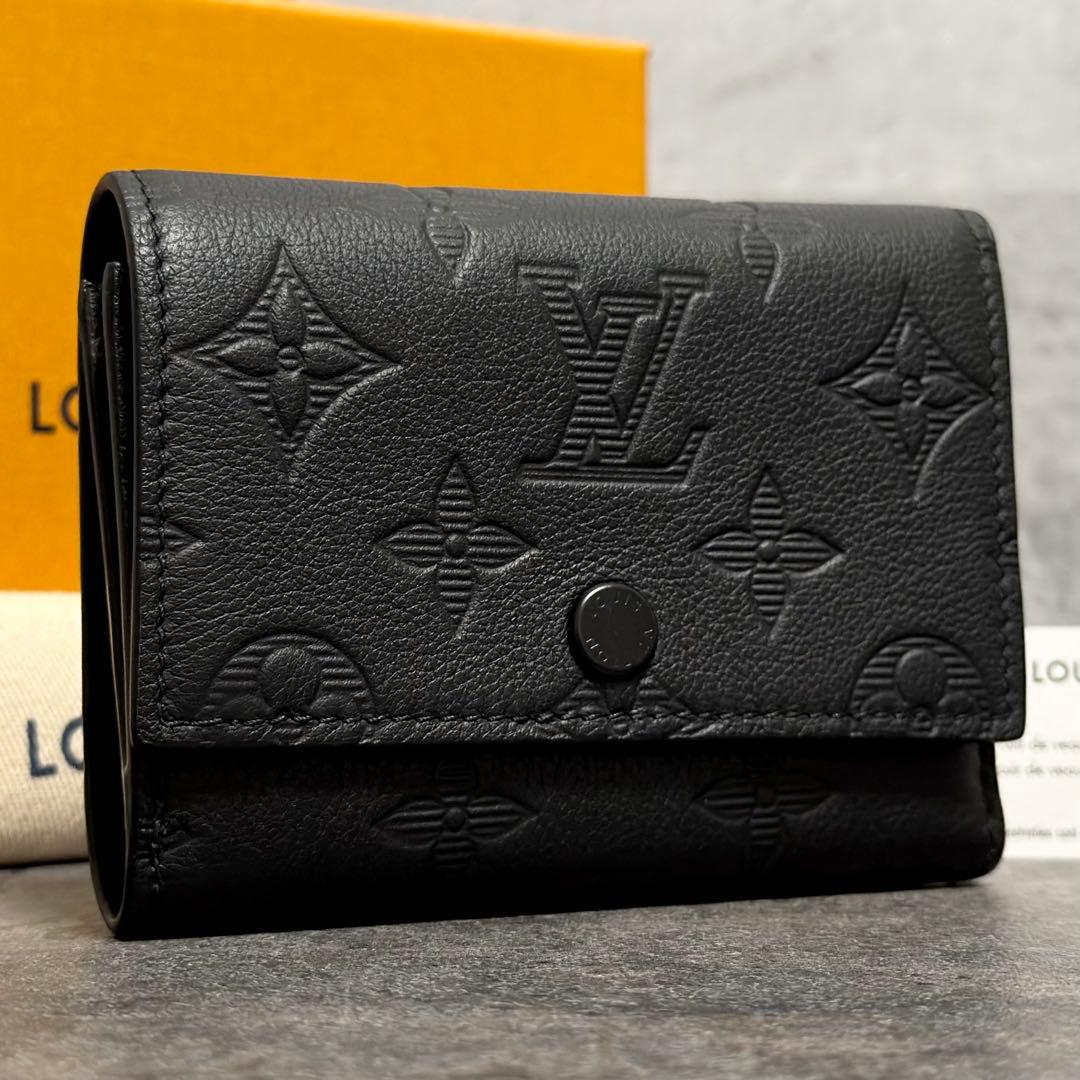 24年AW 未使用級⭐️ルイヴィトン モノグラムシャドウ ヴィクターウォレット 黒
