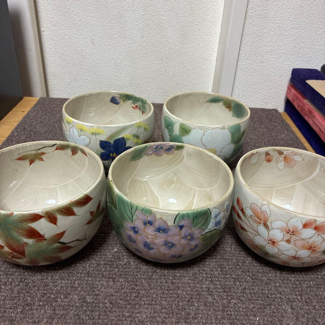 京焼　陶あん　抹茶碗　5点セット