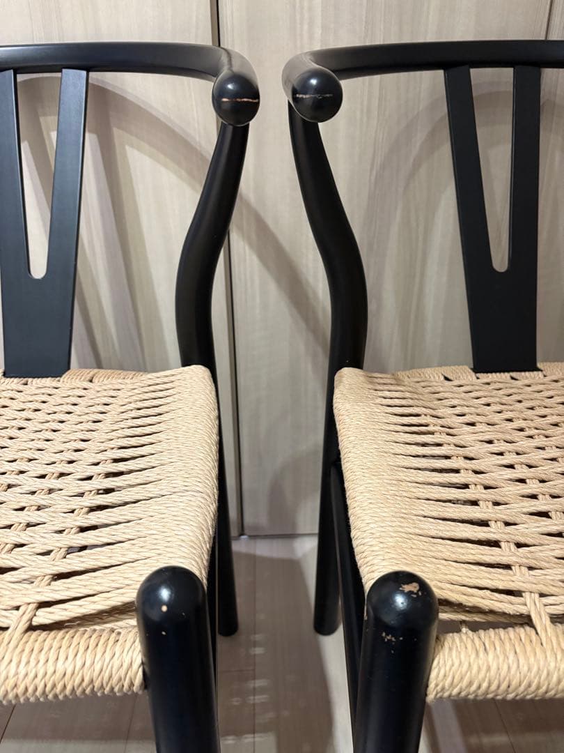 TDK　ラウンドテーブル　Yチェア2脚セット【引取限定】