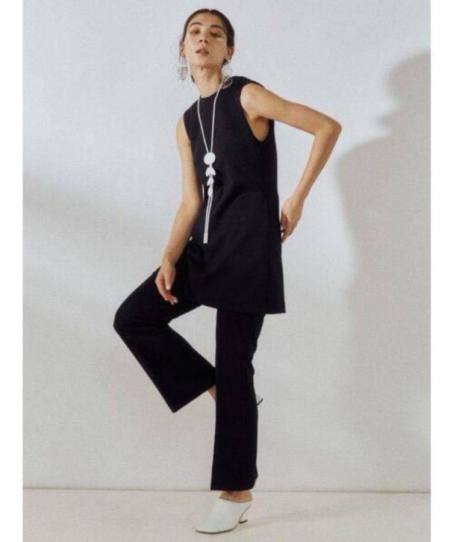 【美品】UN3D. アンスリード レイヤード オールインワン ブラック