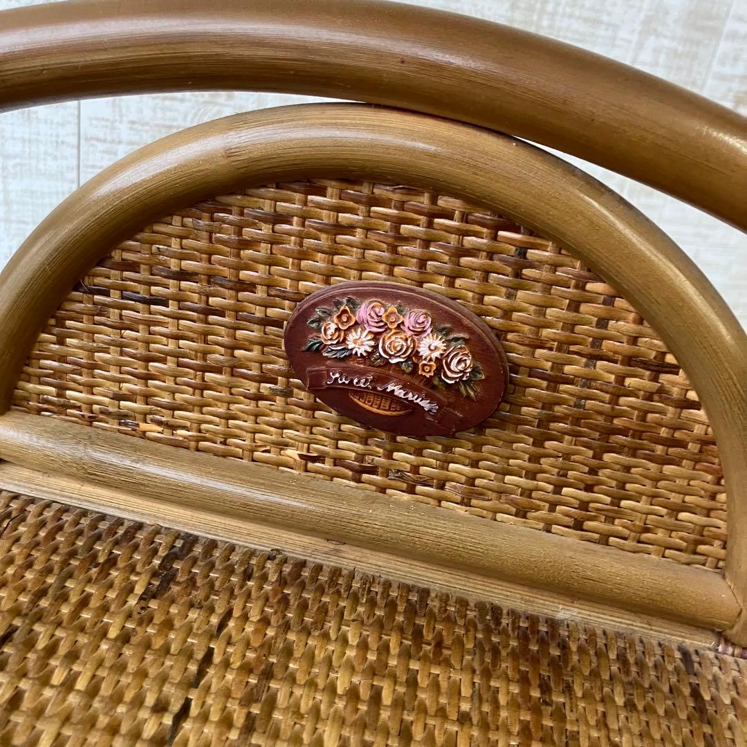 昭和レトロ ラタンチェスト 5段収納サニタリーラック 引き出しタンス 箪笥