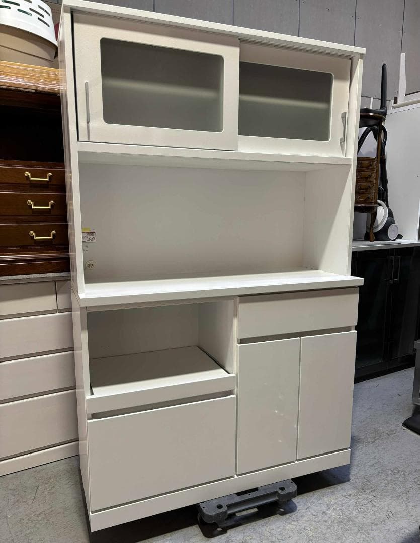 マルコ木工 キッチンボード、キッチンキャビネットタイプ、幅117cm Used