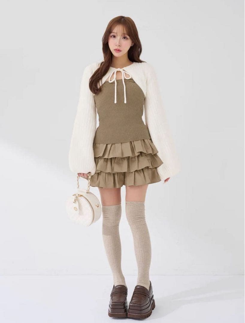 Darich ティアードフリルミニワンピース