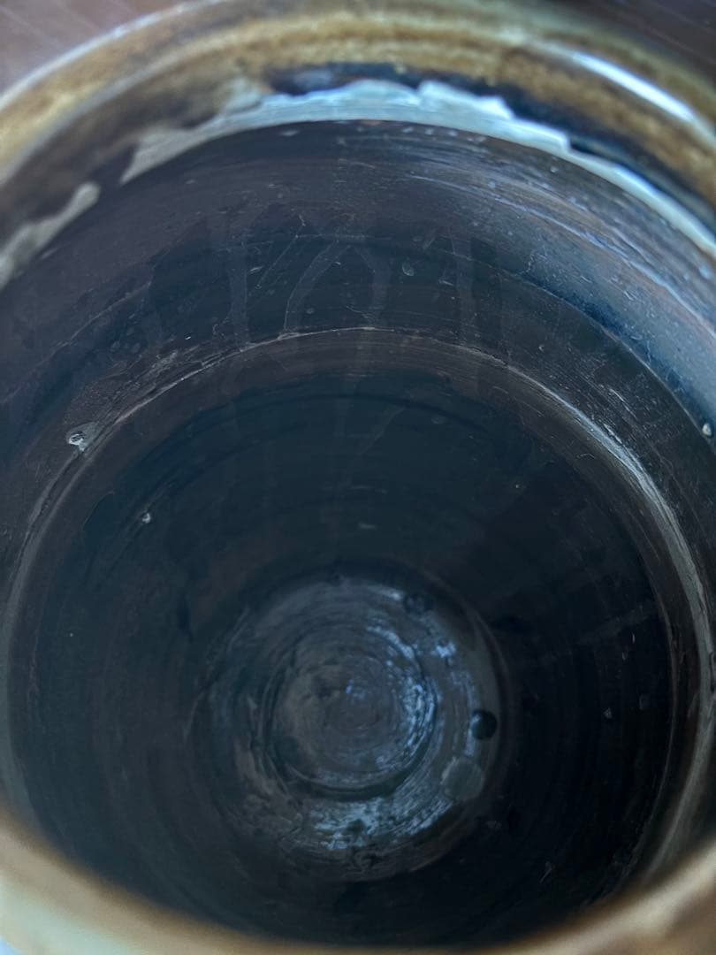 中国古美術品　遼金時代　黄釉　花鳥古文字大罐　壺