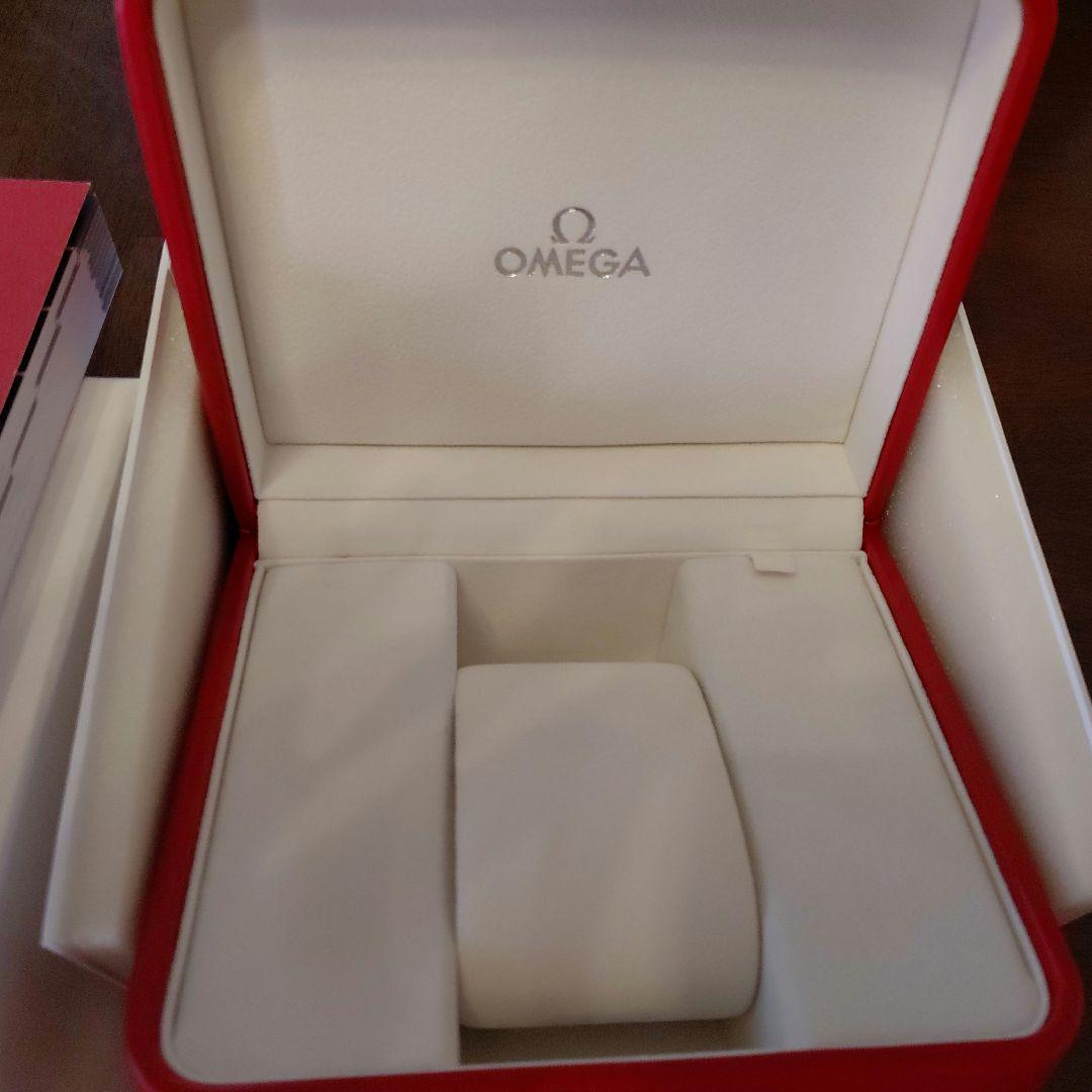 OMEGA 赤 レザーケース 取扱説明書付き