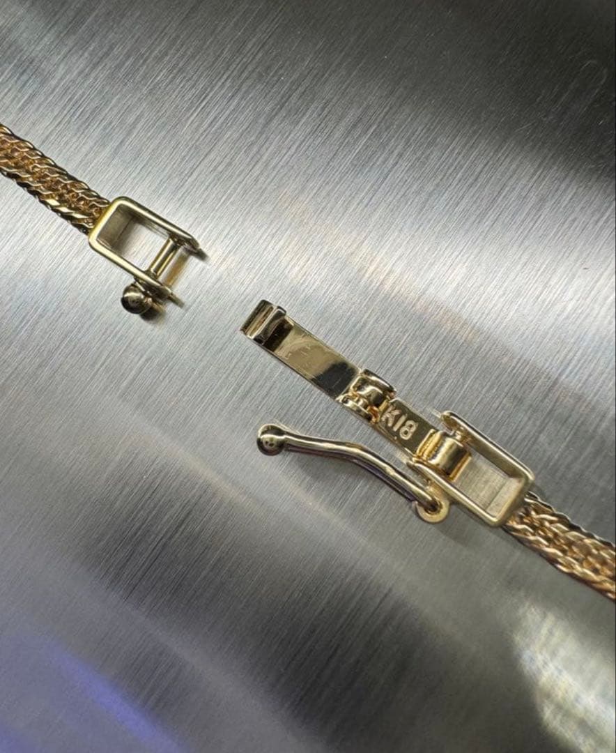 【今週末までの出品】K18 喜平12面トリプル50cmネックレス