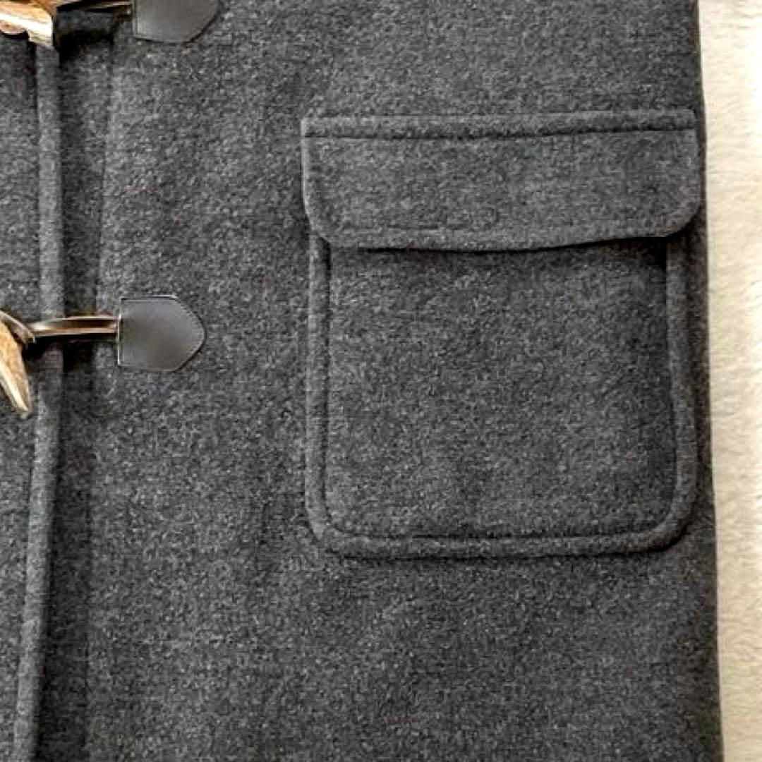 【美品】バーバリーロンドン ダッフルコート ブルーノバチェック チャコールグレー