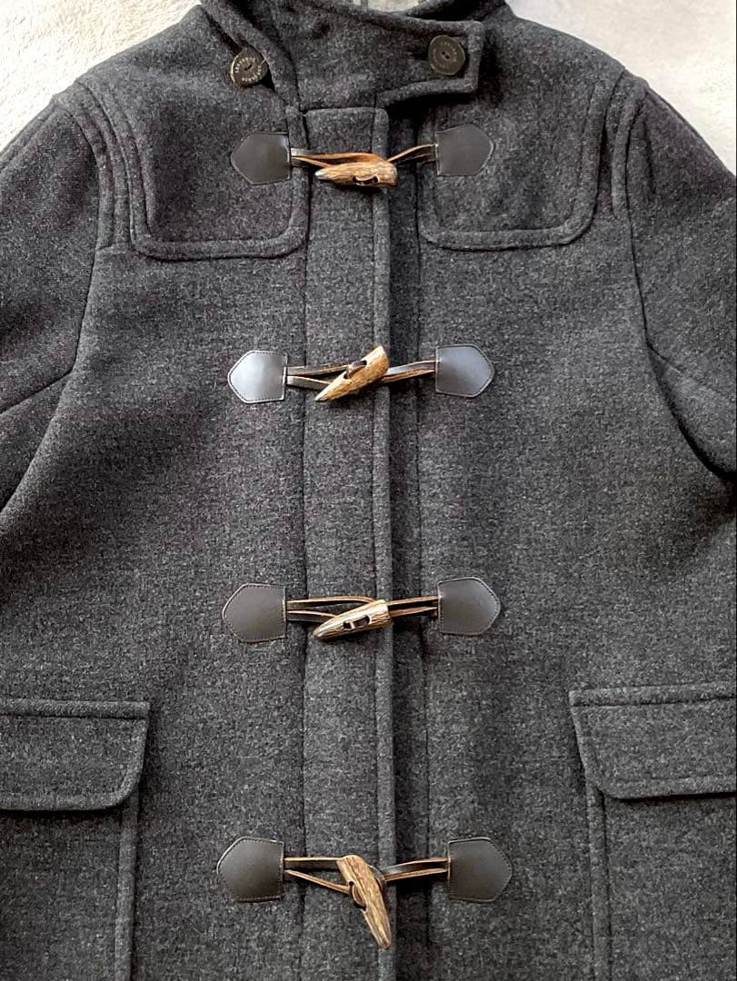 【美品】バーバリーロンドン ダッフルコート ブルーノバチェック チャコールグレー