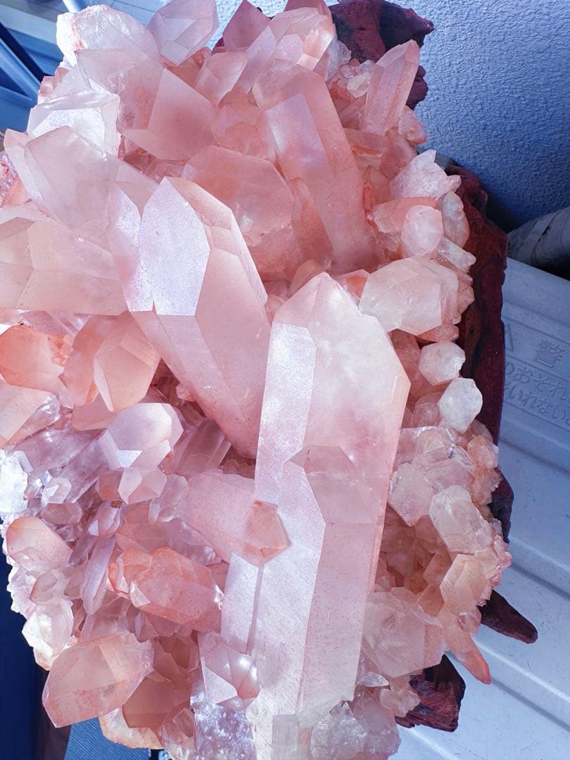 巨大❗希少❗️超綺麗♡超強いパワー ピンク ヒマラヤ水晶クラスター天然石A1436