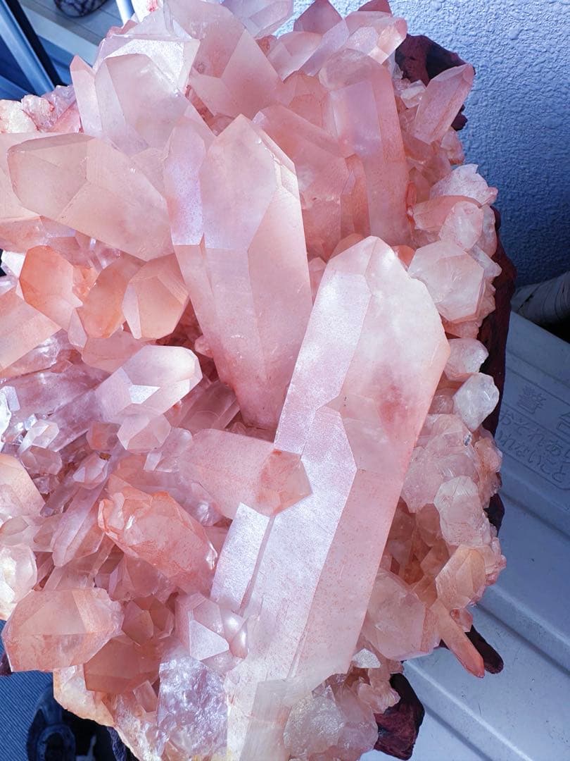巨大❗希少❗️超綺麗♡超強いパワー ピンク ヒマラヤ水晶クラスター天然石A1436