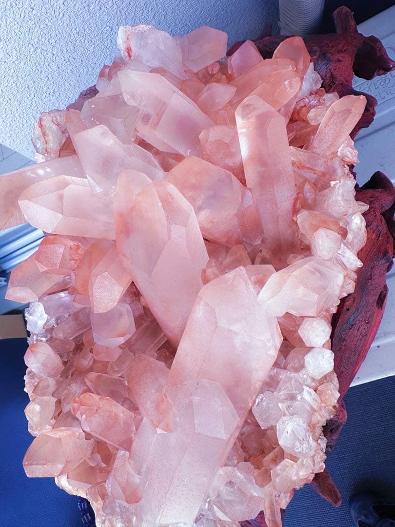 巨大❗希少❗️超綺麗♡超強いパワー ピンク ヒマラヤ水晶クラスター天然石A1436