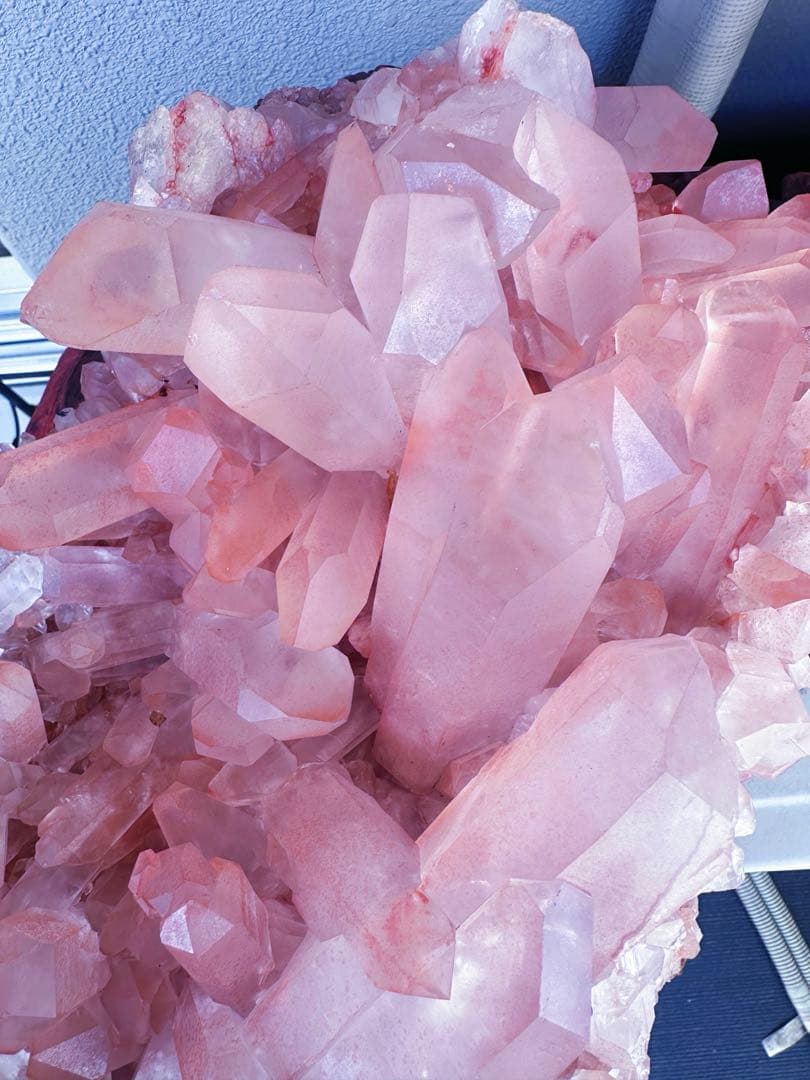 巨大❗希少❗️超綺麗♡超強いパワー ピンク ヒマラヤ水晶クラスター天然石A1436