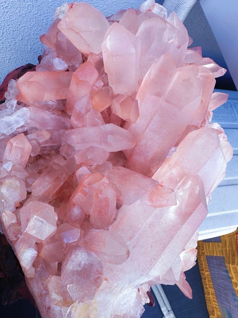 巨大❗希少❗️超綺麗♡超強いパワー ピンク ヒマラヤ水晶クラスター天然石A1436