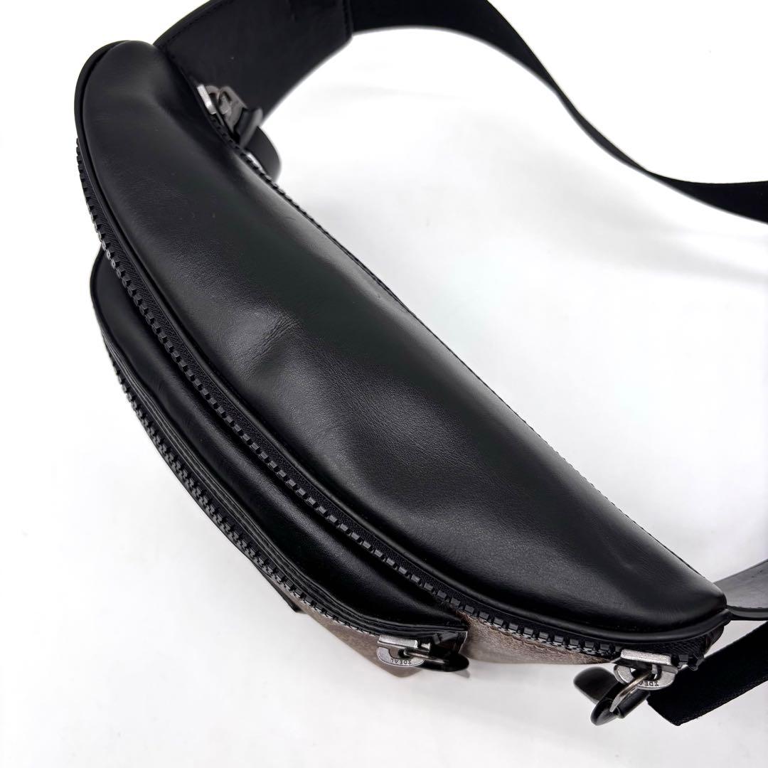 ✨良品✨ COACH　コーチ　ボディバッグ　シグネチャー　レザー　ウエストバッグ