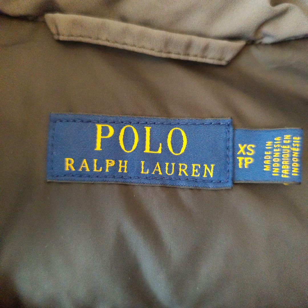 ポロ・ラルフ・ローレン フード付きダウンベスト グレー