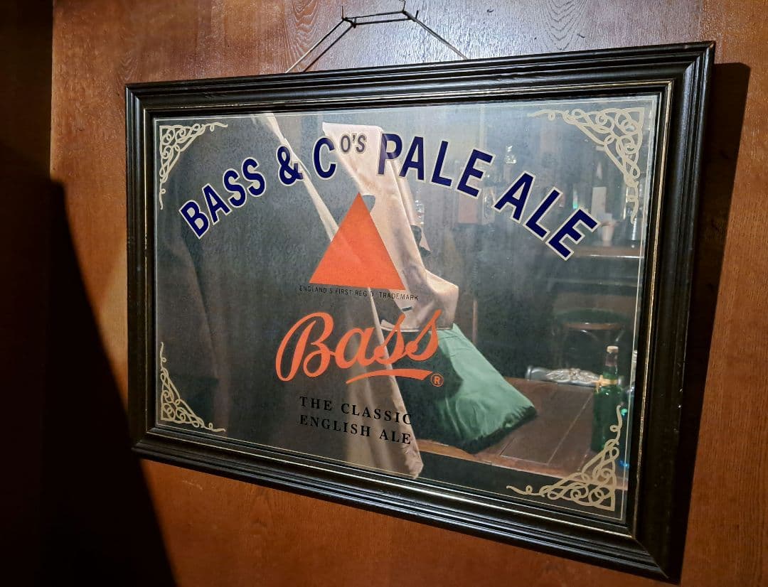 【最終値下げ】バスペールエール　パブミラー　ヴィンテージ