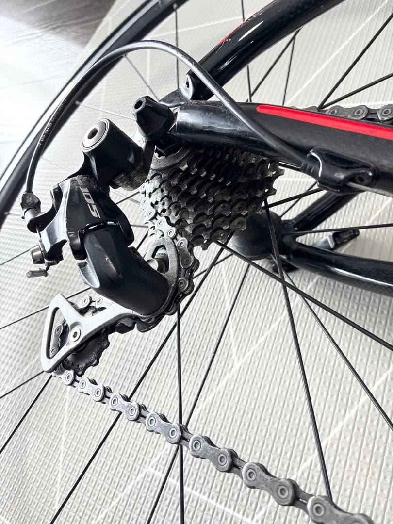 InterMax ロードバイク カーボンフレーム　黒/赤