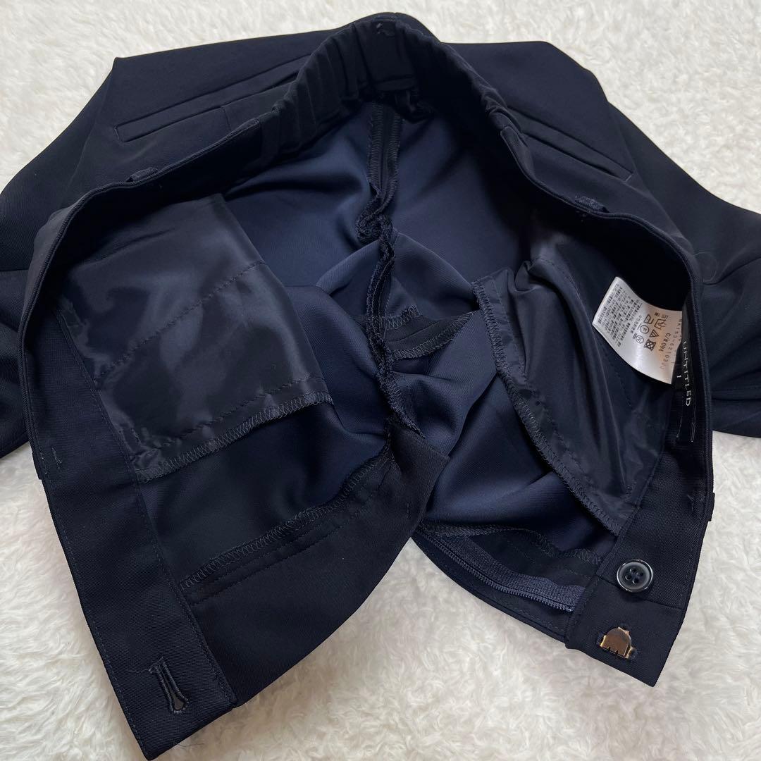 アンタイトル　セットアップ　ジャケット　パンツ　スカート　スーツ　ネイビー