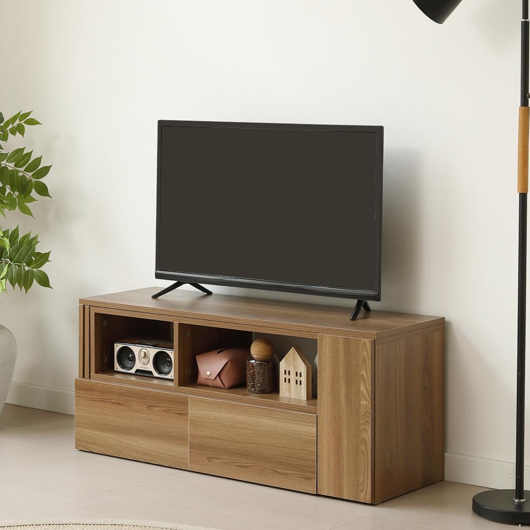 大人気！テレビ台 ローボード 収納 伸縮自由 幅95～169cmBrown