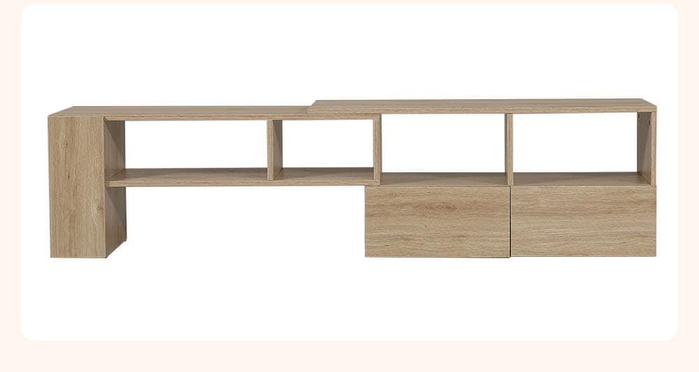 大人気！テレビ台 ローボード 収納 伸縮自由 幅95～169cmBrown